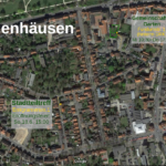 Karte von Neuenhäusen: Gemeinschaftsgarten hinter Fundumstraße 1 und Stadtteiltreff Emigrantenstraße 1